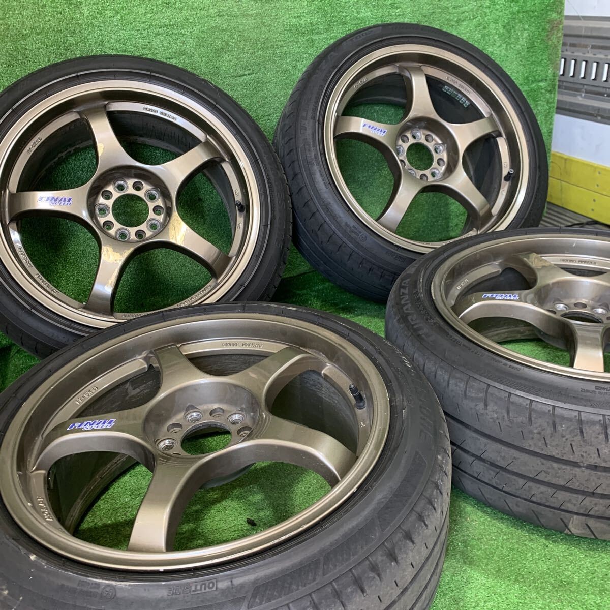 A-TECH FINAL SPEED Wheels Rims 17 inch 8J +46 PCD100 5H NO TIRES