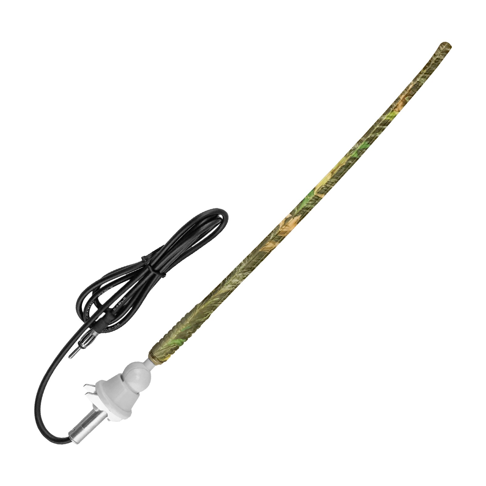 Enrock Camouflage Flexible Rubber Mast Marine/Boat/Yacht AM/FM Radio Antenna