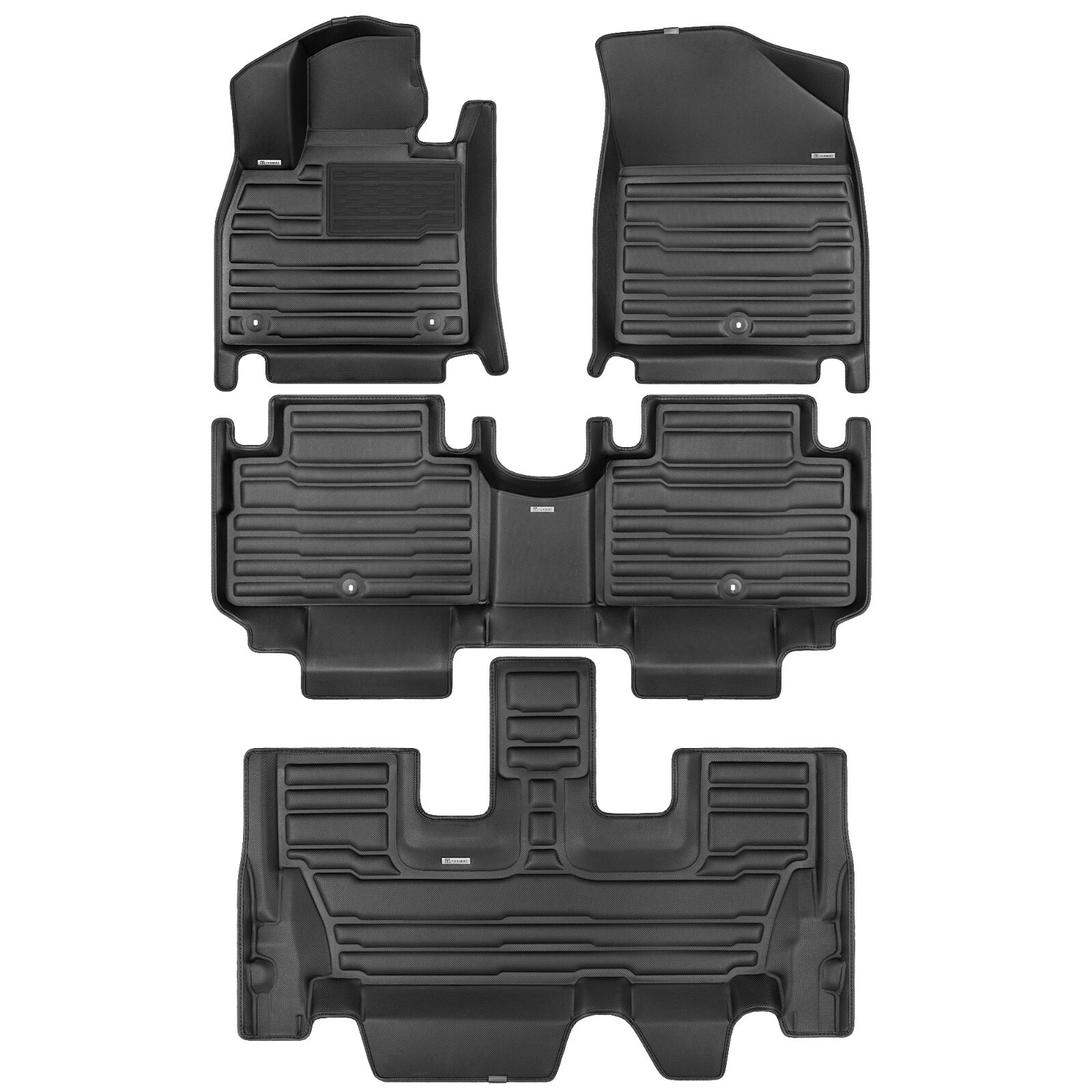 TuxMat Custom Floor Mats for Volvo XC90 6-Seater - 2016-2027 - Full Set