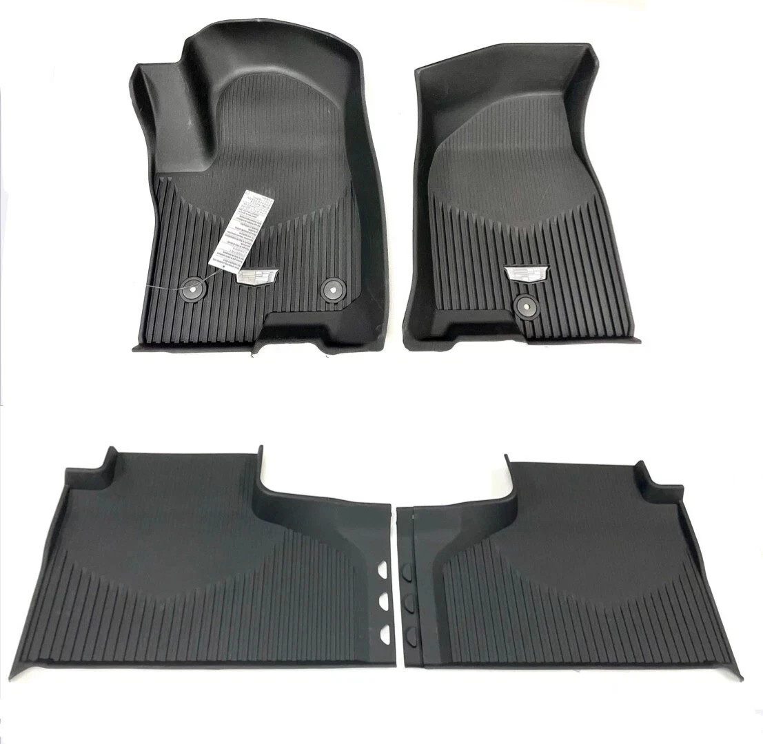 2021-2027 Cadillac Escalade / ESV Front & 2nd Row Floor Liners Black OEM GM 2021-2027 Cadillac Escalade / ESV Front & 2nd Row Floor Liners Black OEM GM