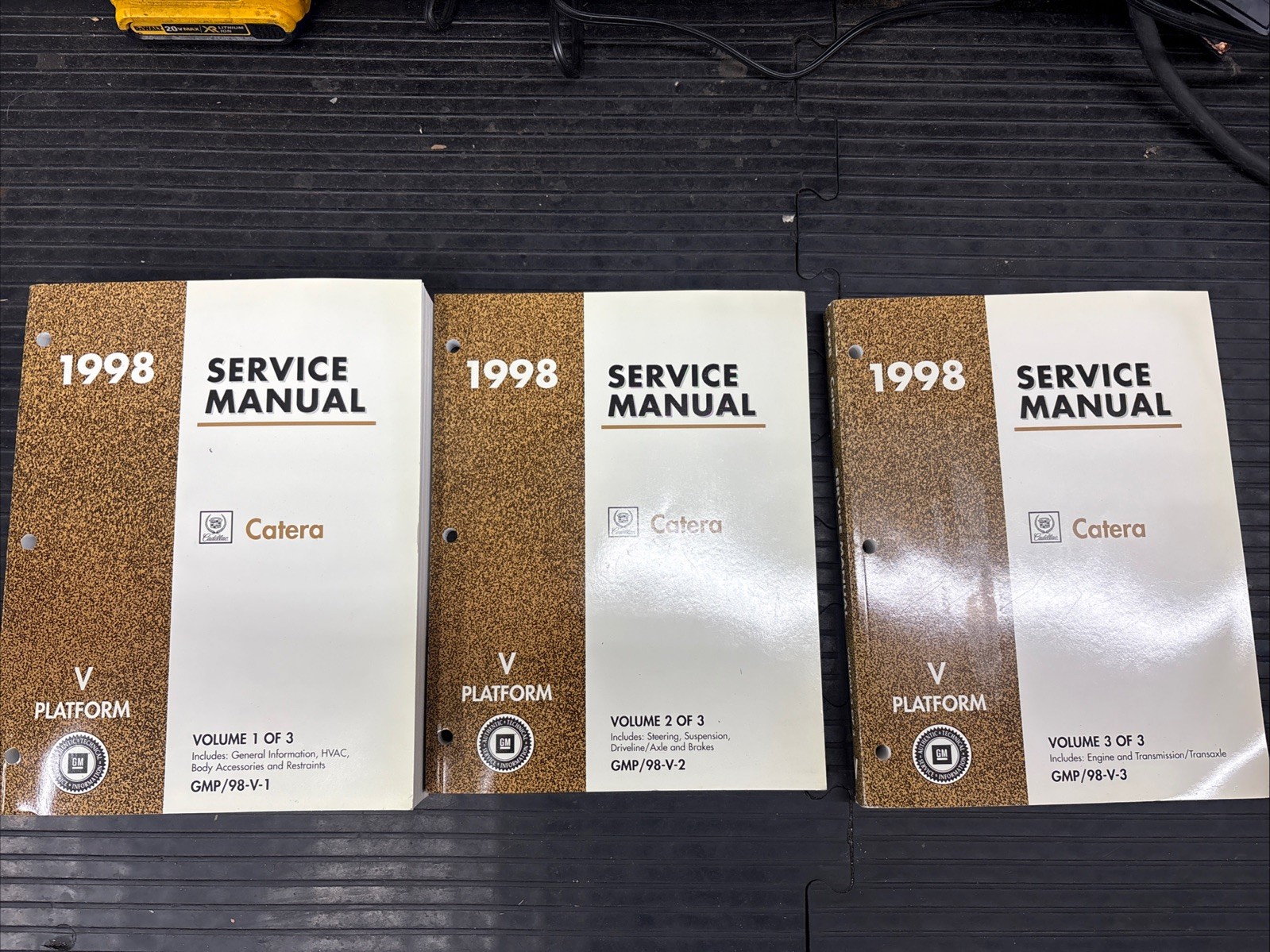1998 Cadillac Catera Service Manual All 3 Volumes Pristine Condition