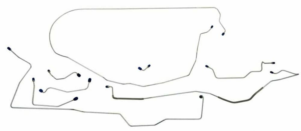 Fits 1967 Ford Mustang Complete Brake Line Set V8 Power Disc MBLK18 Fits 1967 Ford Mustang Complete Brake Line Set V8 Power Disc MBLK18