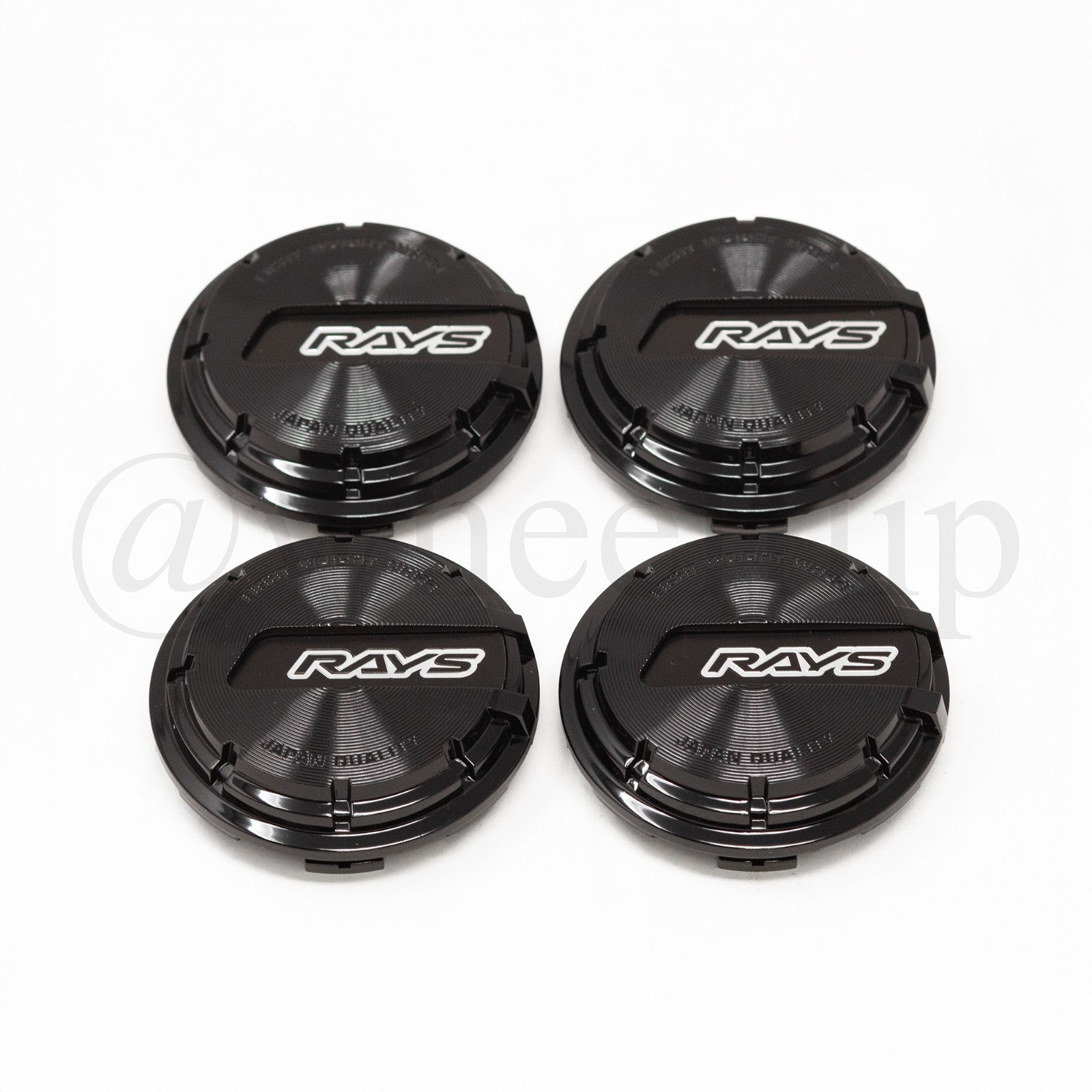 Rays Gram Lights Center Cap Black/Black for 57CR / 57DR (set of 4 caps)