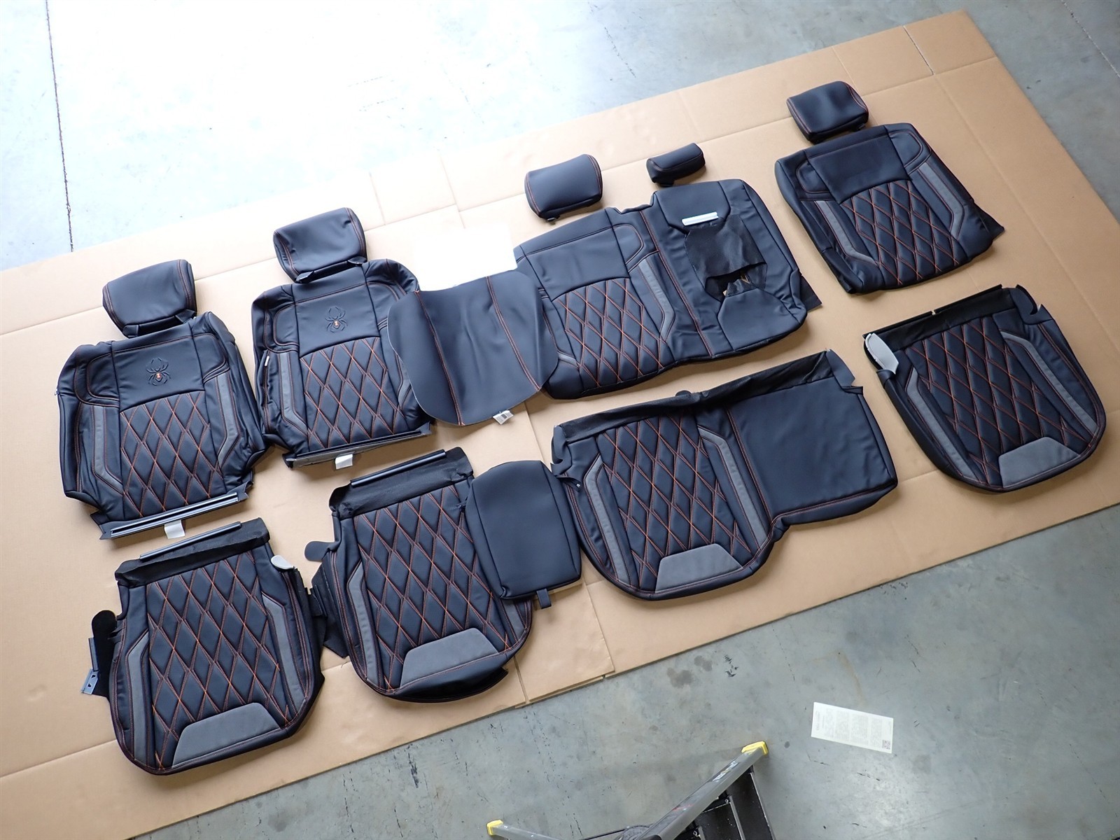 2019-2026 RAM 2500 Crew Cab Laramie Power Wagon Alea Black Leather Seat Covers