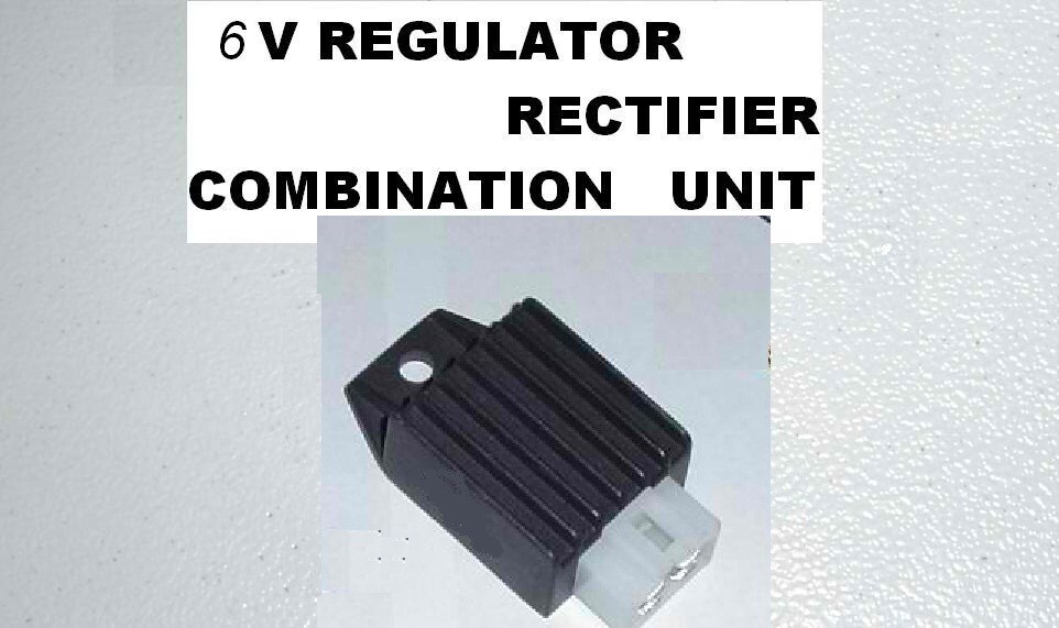 1EA KEEP YOUR ENGINE 6 VOLT WHEN DOING UPGRADE SWAP 6V REGULATOR RECTIFIER S1249