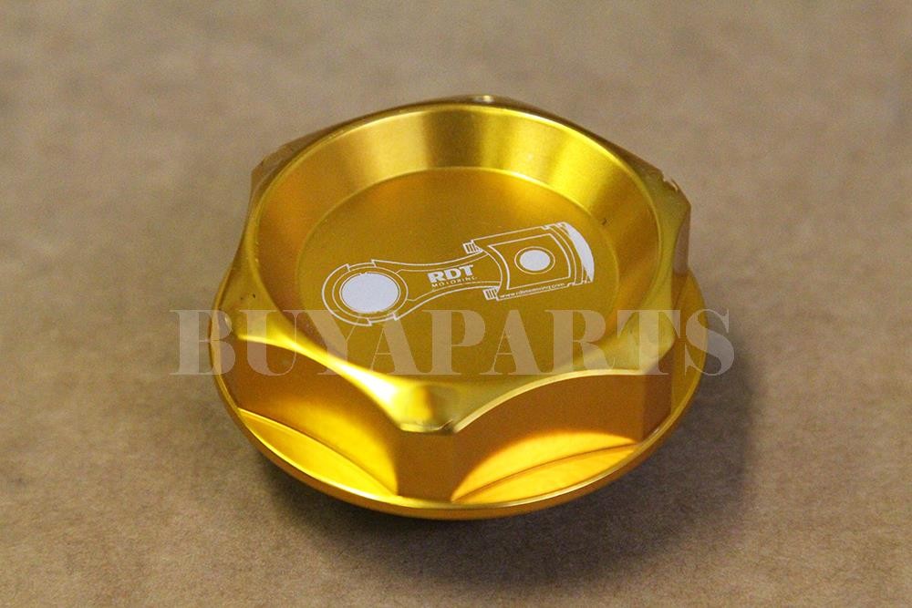 GOLD CNC BILLET RACING ENGINE OIL FILLER CAP FOR HONDA CIVIC ACURA INTEGRA
