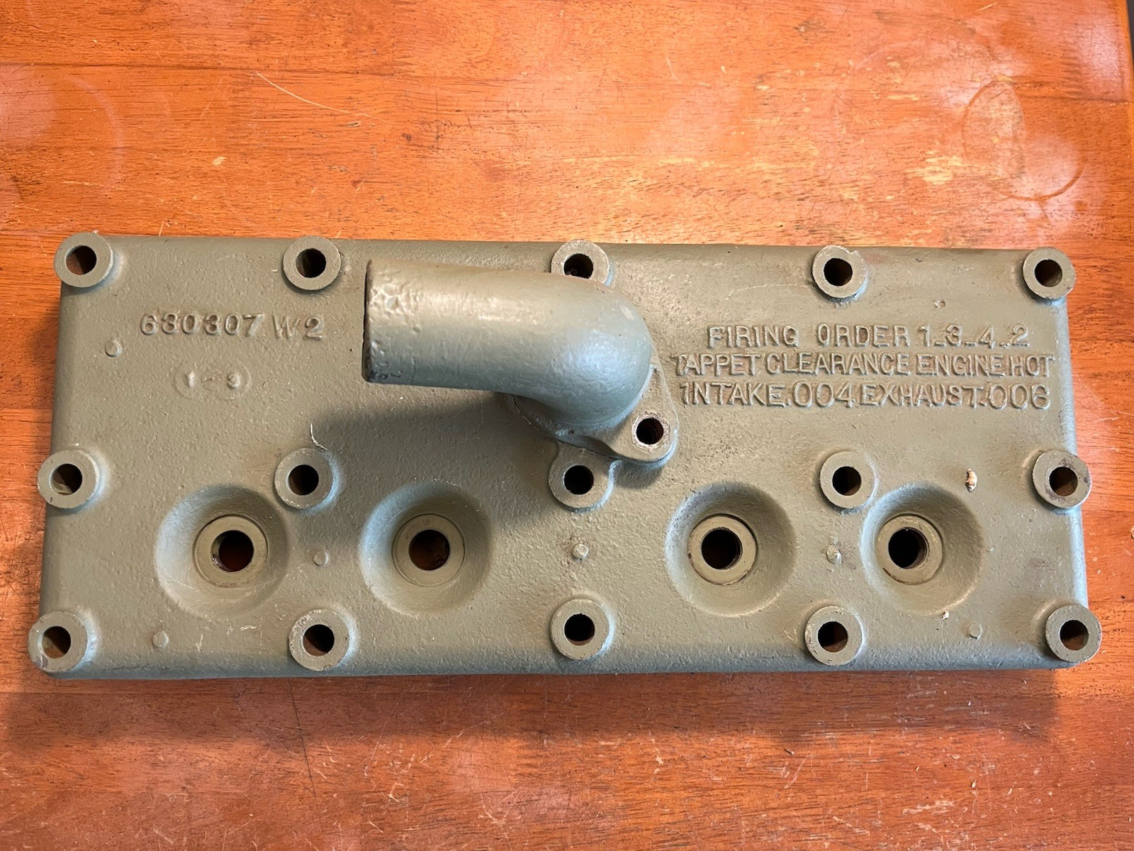 Vintage 40’s Willys 134L Cylinder Head with Thermostat Housing 630307