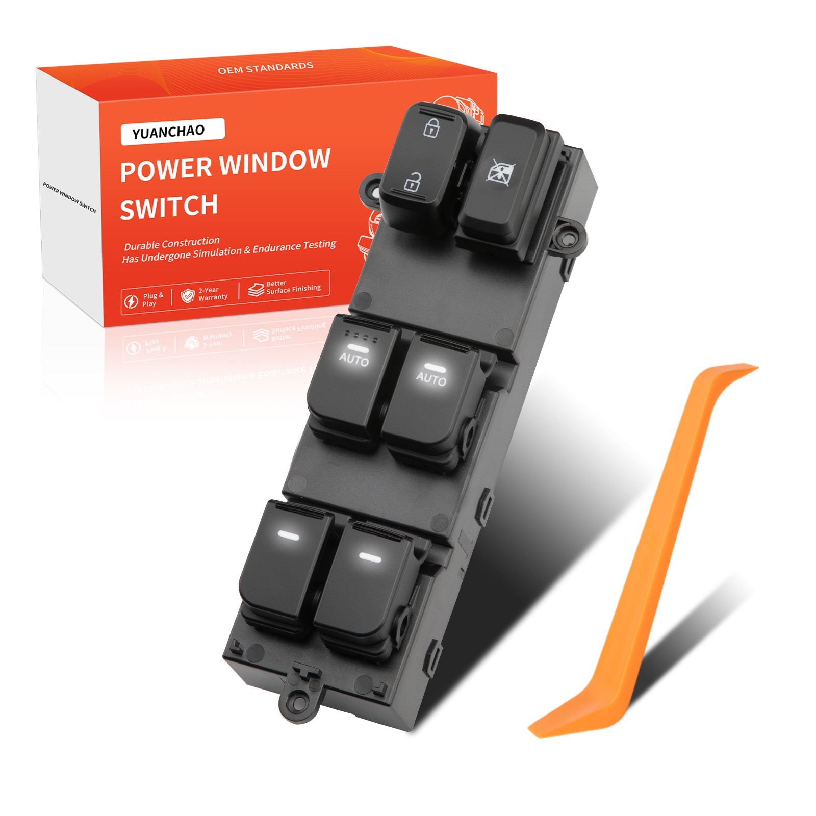 For 2011-2013 Kia Optima Master Power Window Switch Replaces 93570-2T030