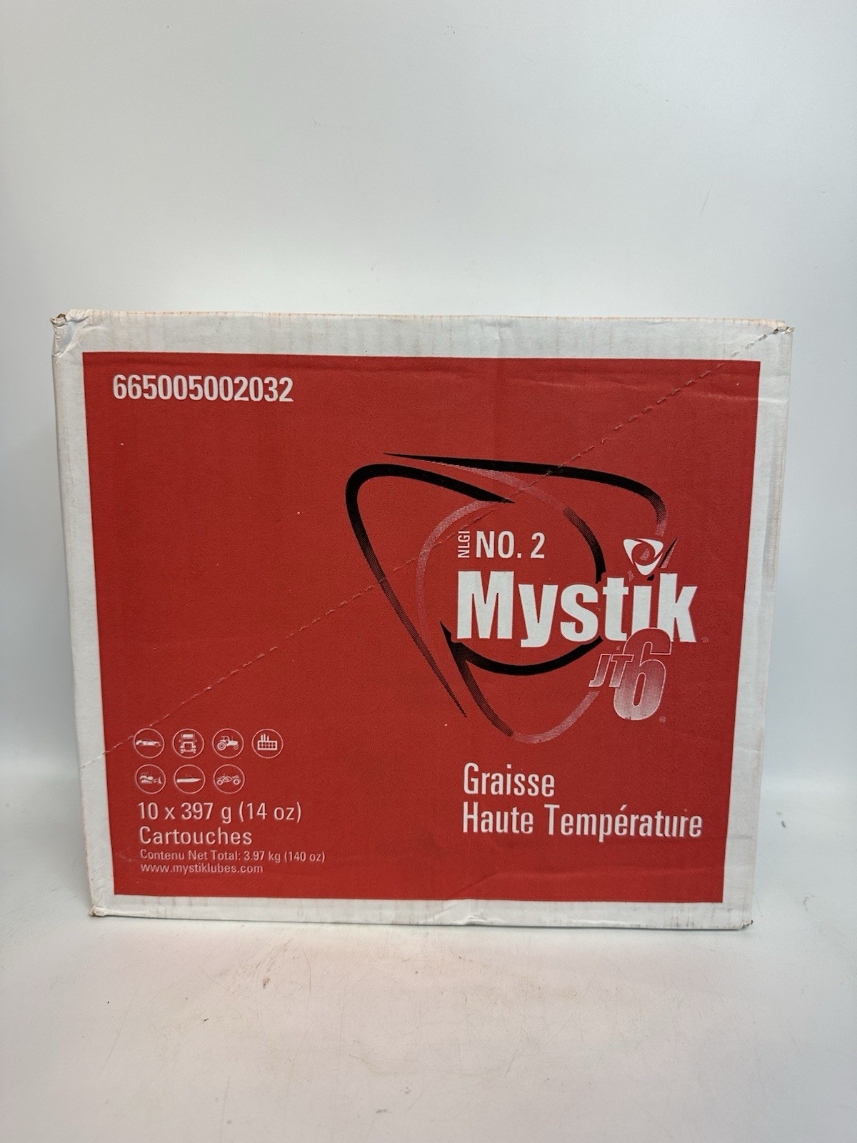10 Pack Mystik JT-6 Hi-Temp #2 Grease NLGI GC-LB Red No.2 14oz tubes *NEW* 10 Pack Mystik JT-6 Hi-Temp #2 Grease NLGI GC-LB Red No.2 14oz tubes *NEW*
