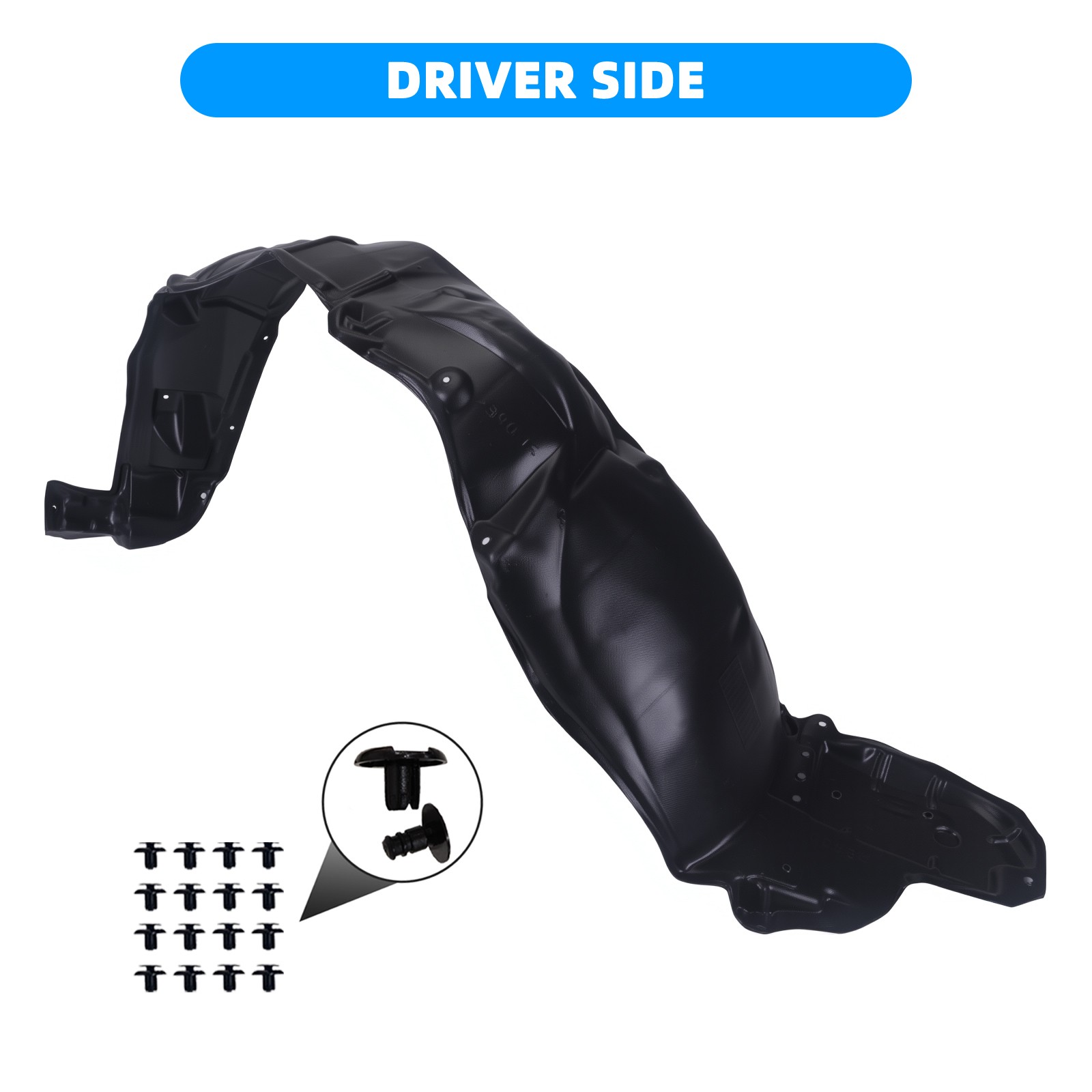 Front Fender Liner With Clips For 2010-2015Toyota Prius Passenger&Driver Side