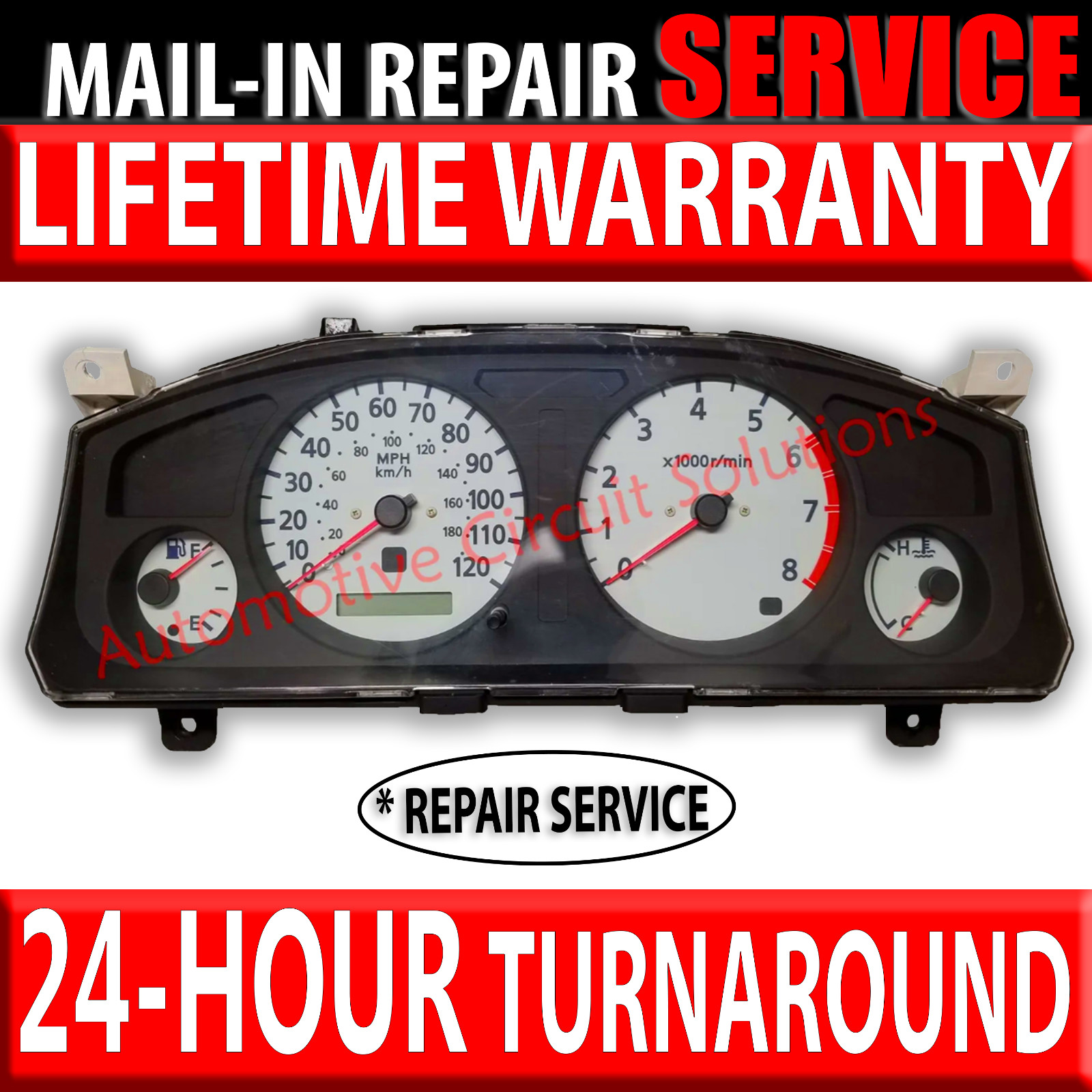 1998-01 NISSAN Pathfinder INFINITI QX4 Instrument Gauge Cluster [REPAIR SERVICE]