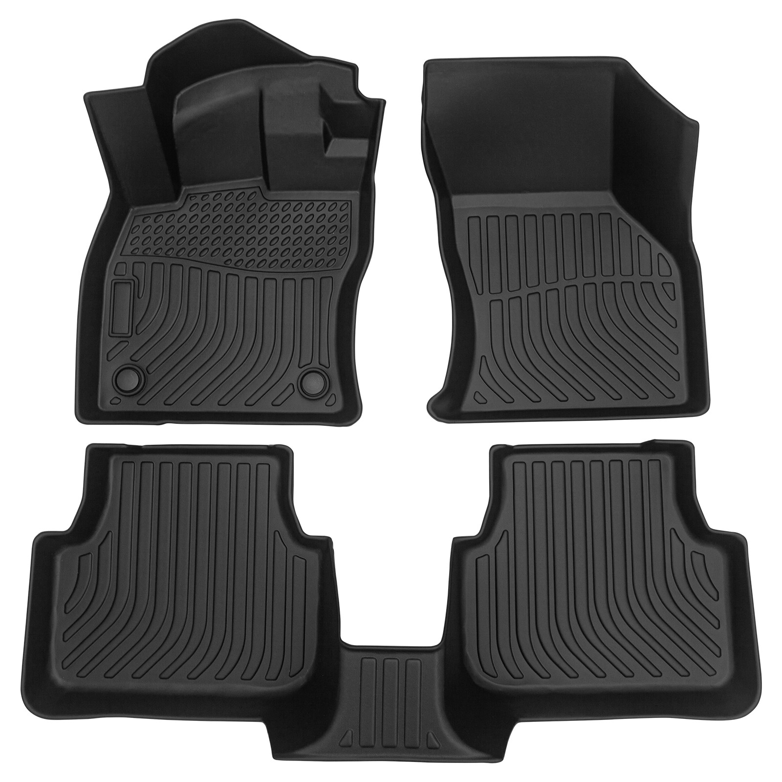 All-Weather Car Floor Mats for 2019-2026 Volkswagen Jetta Cargo Liner TPE Rubber