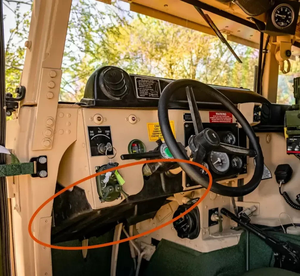 HMMWV Under Dash Driver Side Close out Panel 6044575 015483174 Humvee M1151 M998 HMMWV Under Dash Driver Side Close out Panel 6044575 015483174 Humvee M1151 M998