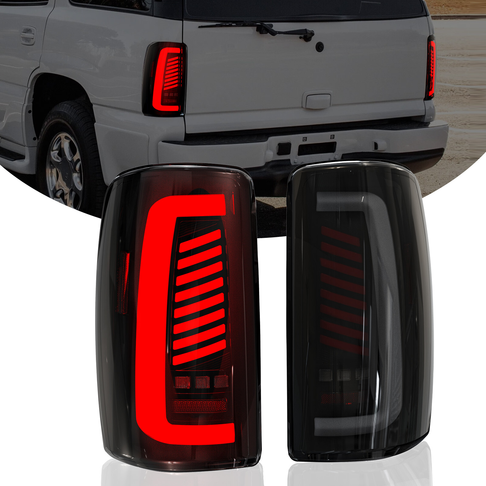 Sequential LED Tail Lights for 2000-06 Chevy Suburban 1500/2500, Tahoe,GMC Yukon