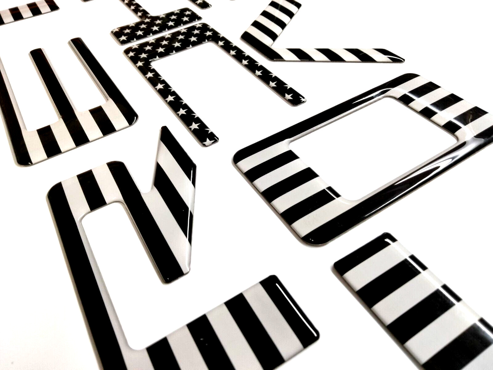 3D BLACKOUT US FLAG DOMED RAISED TAILGATE LETTERS FITS SILVERAD 2019-2026 3D BLACKOUT US FLAG DOMED RAISED TAILGATE LETTERS FITS SILVERAD 2019-2026