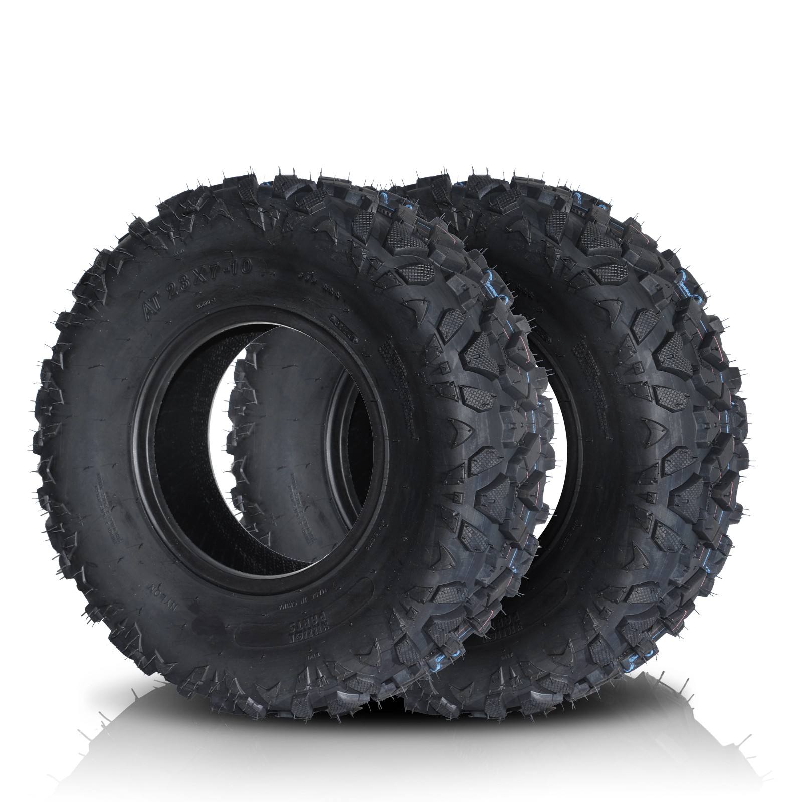 Two 23x7-10 ATV UTV Tires All Terrain AT 4 Ply Tubeless 23x7x10 23 7 10