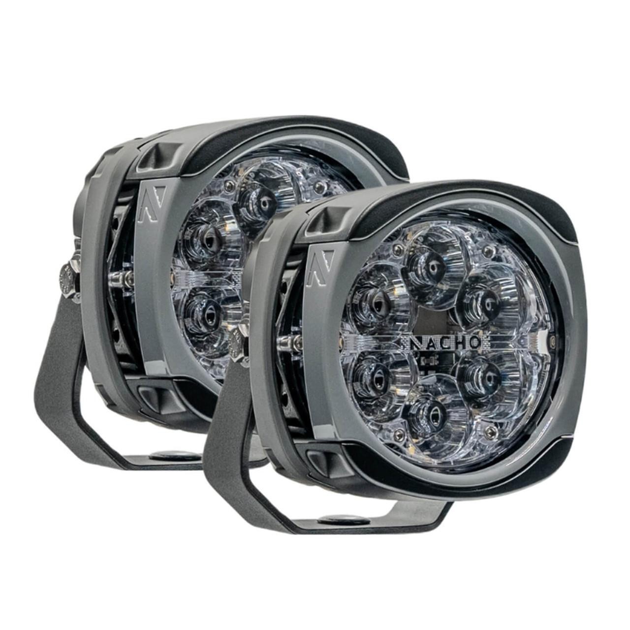 🟢NEW ARB NACHO Quatro Supreme 100 PM415 4 Inch LED Spot Lights Pair 80W Offroad