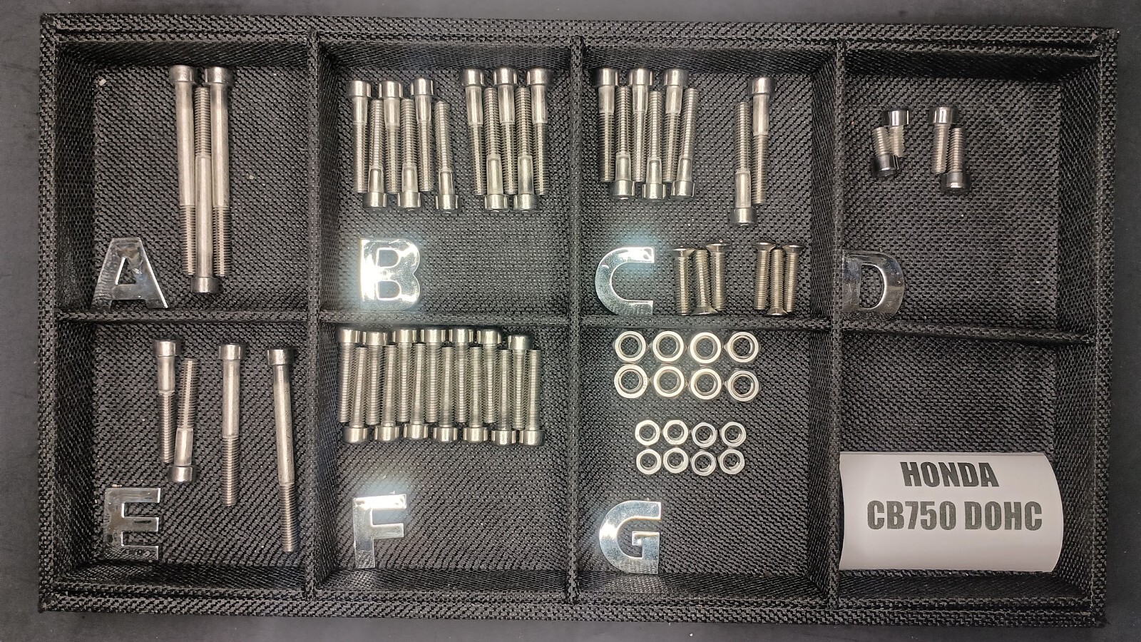 Honda CB750 DOHC 1979-1982  Stainless Steel Bolts  Kit Set Polished