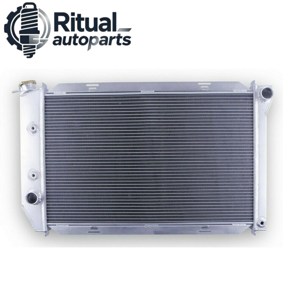 For 1971-1973 Ford Mustang Mercury Cougar Marquis V8 CU381 Aluminum Radiator