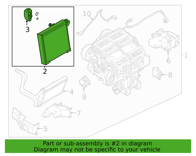 Brand New OEM Nissan Evaporator Core 27280-6RC0A Brand New OEM Nissan Evaporator Core 27280-6RC0A