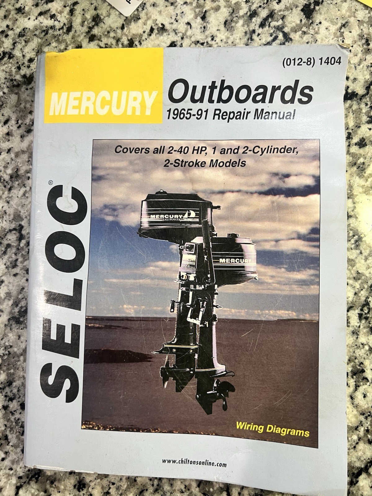 MERCURY OUTBOARD SERVICE REPAIR MANUAL  2-40 HP 1965 -1991 SELOC 1404 BIN OBO
