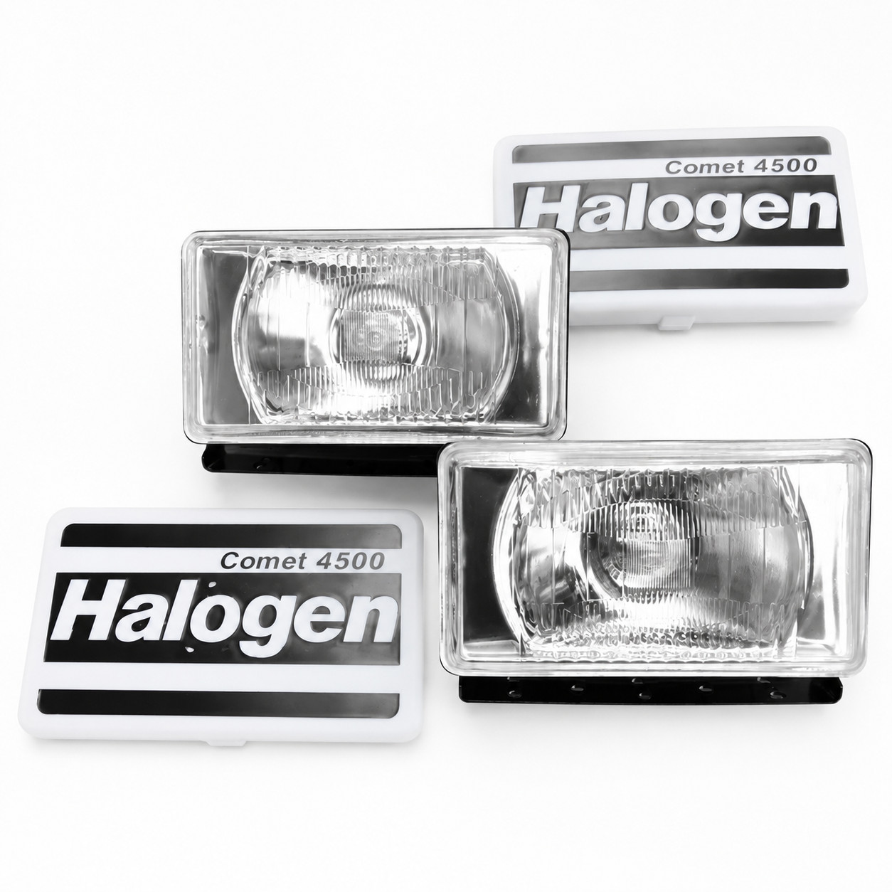 Universal Adjustable Clear Fog Lamp Pair 12V 55W Halogen Driving Light
