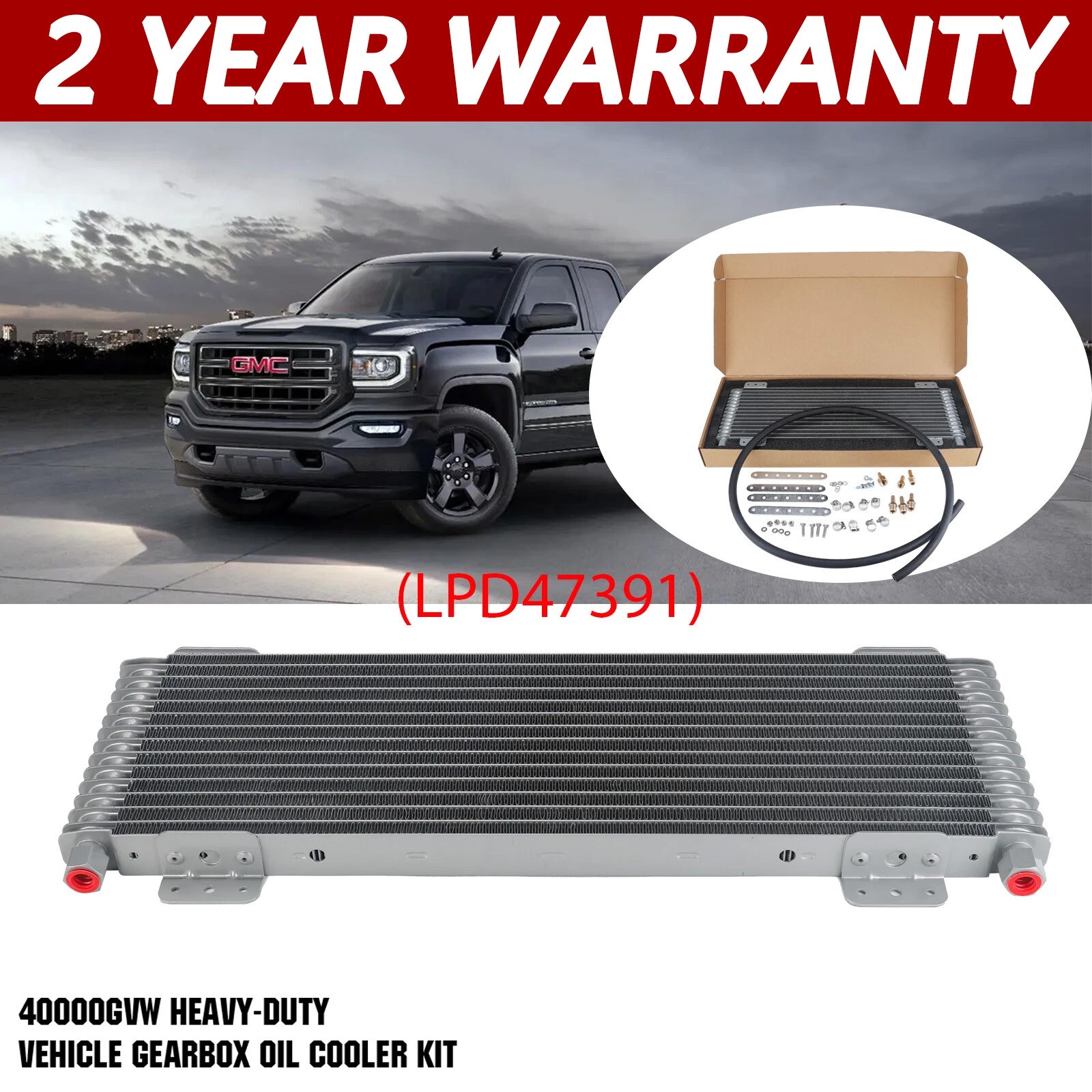 47391Tru Cool 40K Automatic Transmission Oil Cooler For GVW Max Heavy Duty W/Box