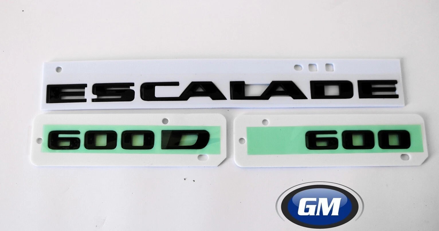 GM 85053409 2021-2025 Cadillac Escalade Black Emblems Escalade 600 600D OEM  New