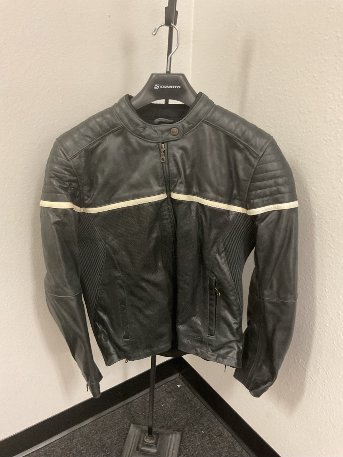 BILT Alder 2 Women’s Leather Jacket - Black / Cream - Medium