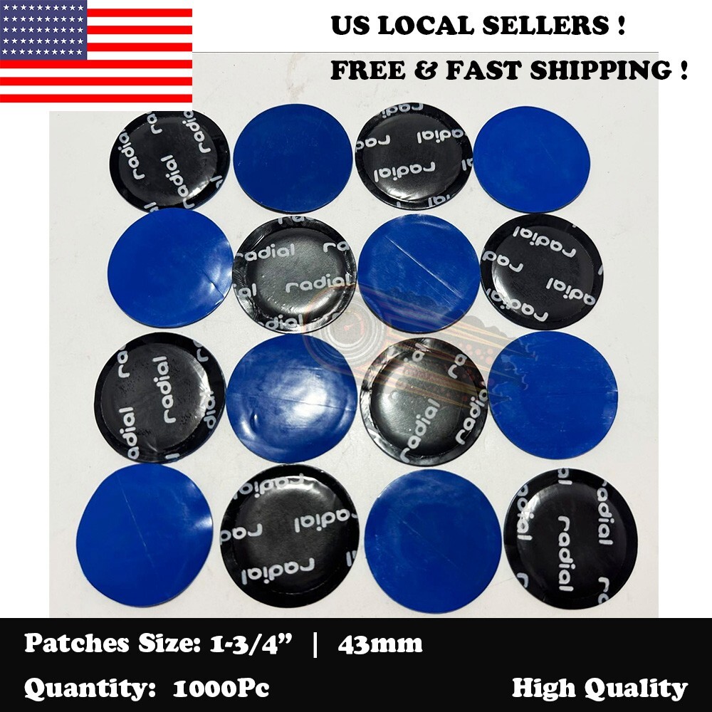1000 Pieces Radial Repair Round Tire Patch Small 1-3/4