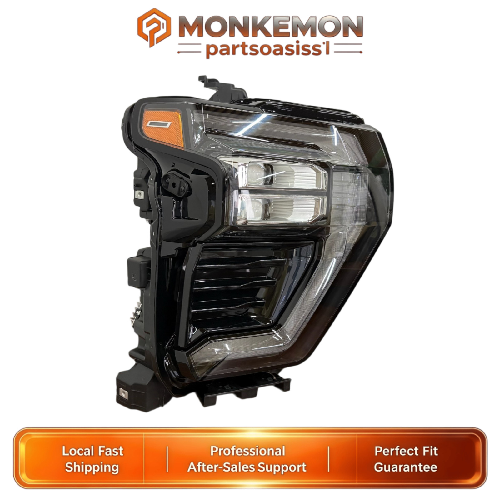 1X LED Headlight Assembly For 2024 2025 Chevy Silverado 2500 3500 85044249 Right