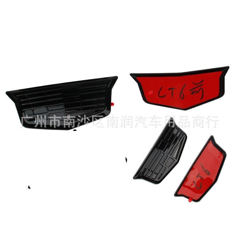 preown new OVERLAY Front Grill/Trunk Badges COVER Fit Cadillac MOST CT5/4/6 XT/