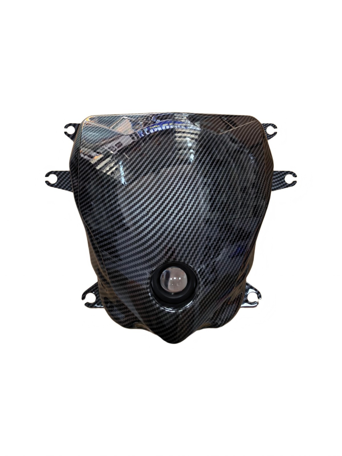 Carbo Fiber Look LED Front Sport Light Head Headlight For GSXR 600 750 2011-2025