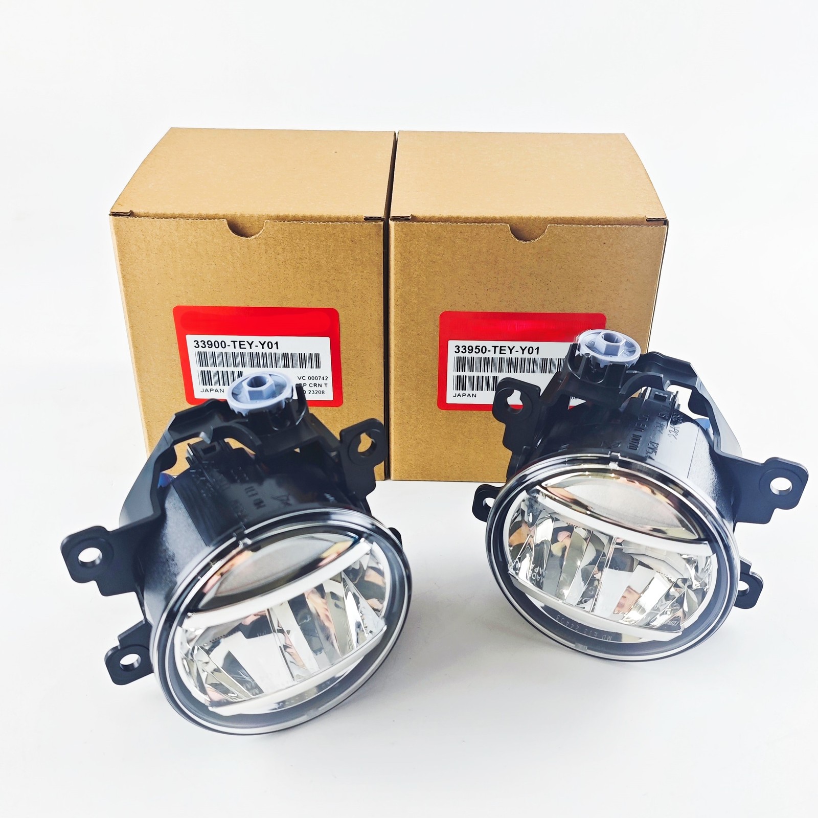 Genuine Fog Light Pair Left Right Lamp Kit For Honda 33900-TEY-Y01 33950-TEY-Y01