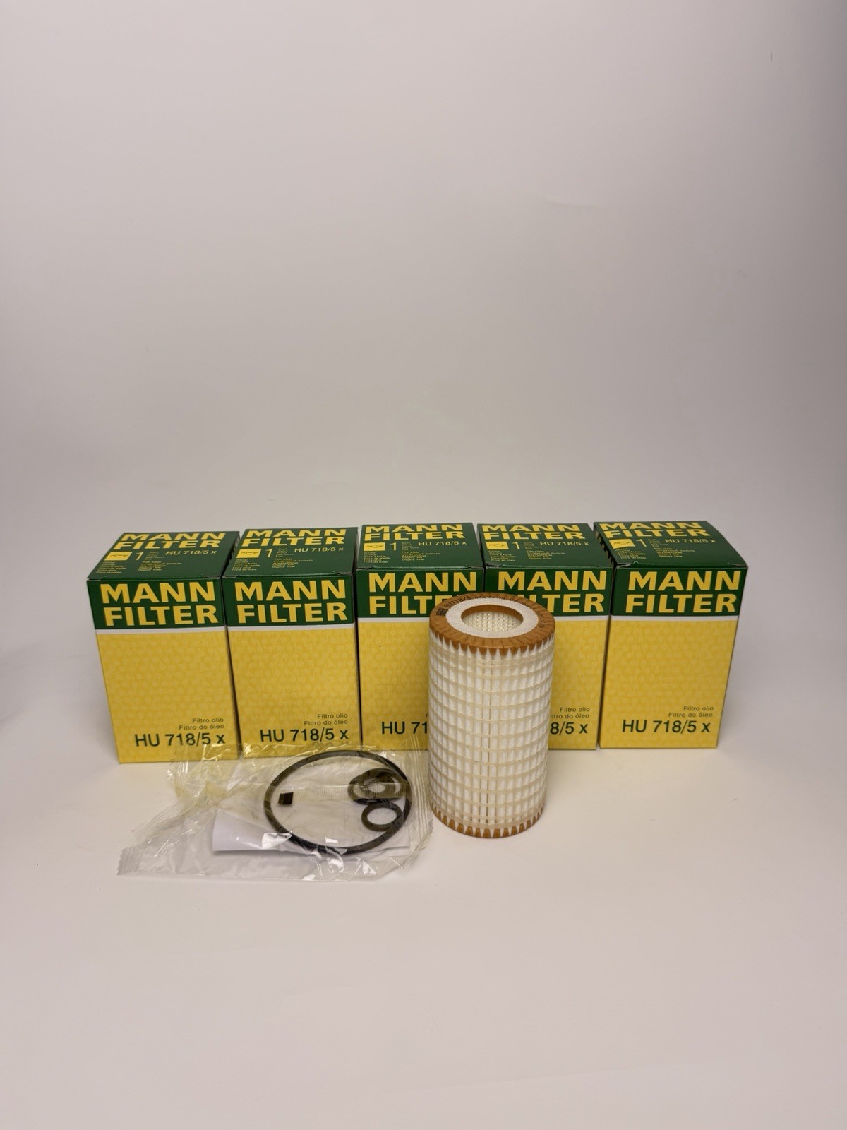 Mercedes Dodge Chrysler Mann Fleece Oil Filter 5 Psc. HU718/5x  000 180 26 09