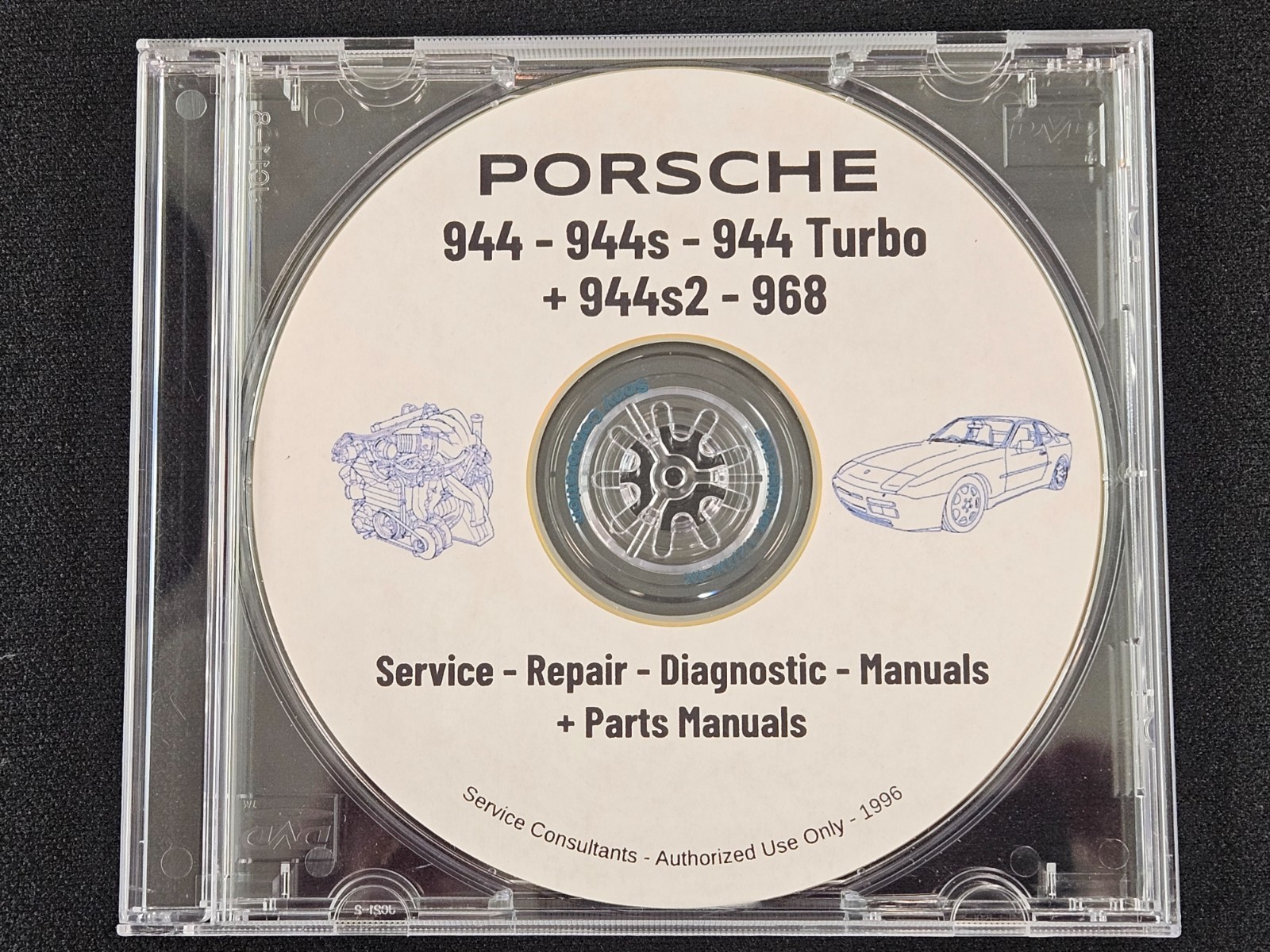 Porsche 944 - 944s - 944 turbo -944s2 - 968 Shop Service, Repair & Parts Manuals