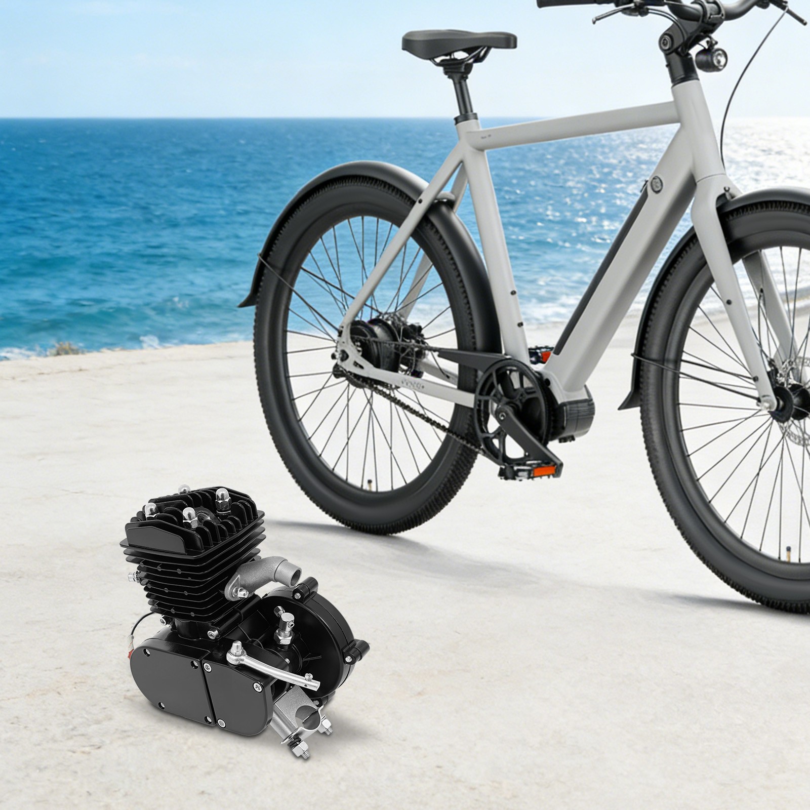 PK80 Full Set 80cc Motorized Bike Bicycle 2 Stroke Gasoline Motor Engine Kit Set