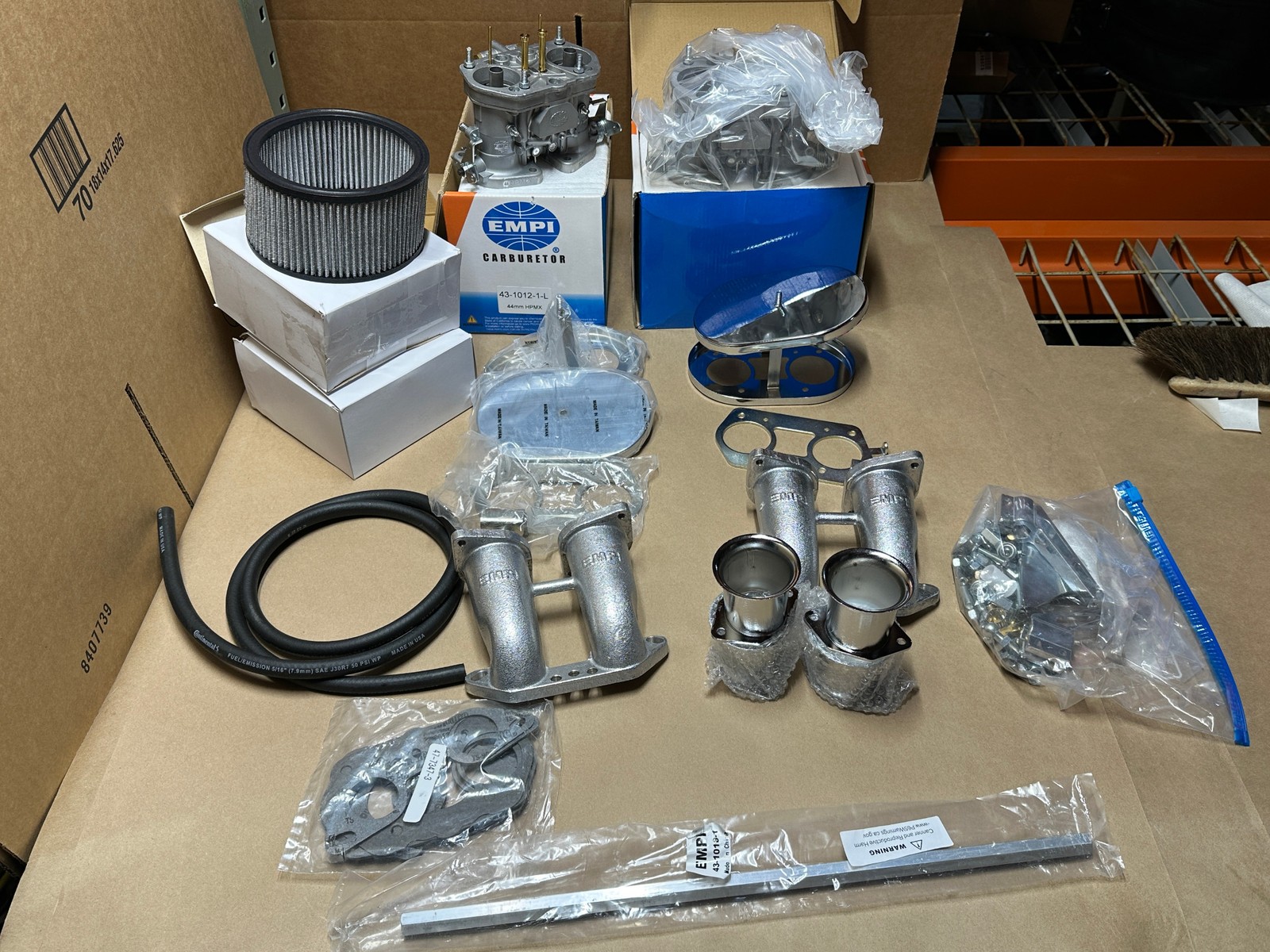 EMPI Dual 44mm HPMX Carburetor Kit VW Volkswagen Type 2 & 4 VW BUG BUS BEETLE