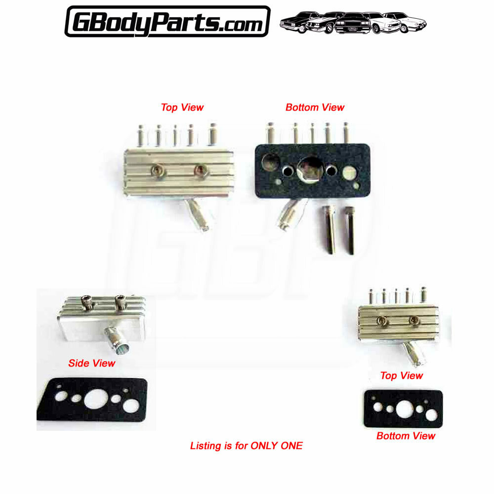 86-87 Turbo Regal Billet Aluminum VACUUM BLOCK w/ PORT for Brake BOOSTER GROOVED