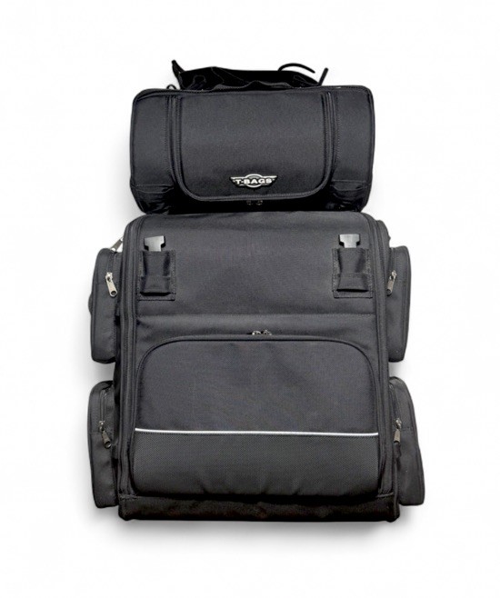 T-Bags Universal Lonestar Motorcycle Luggage Nylon Tour Pack Full 2-Piece Set T-Bags Universal Lonestar Motorcycle Luggage Nylon Tour Pack Full 2-Piece Set