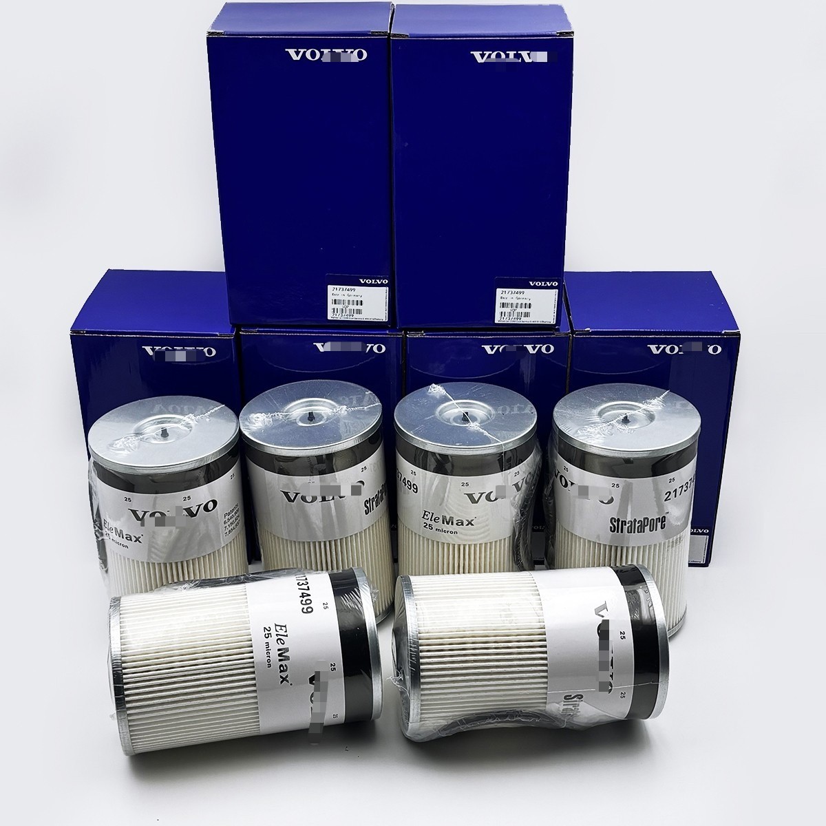 21737499 6 PCS Diesel Fuel Water Separator Filter For Volvo Trucks 25 Micron New