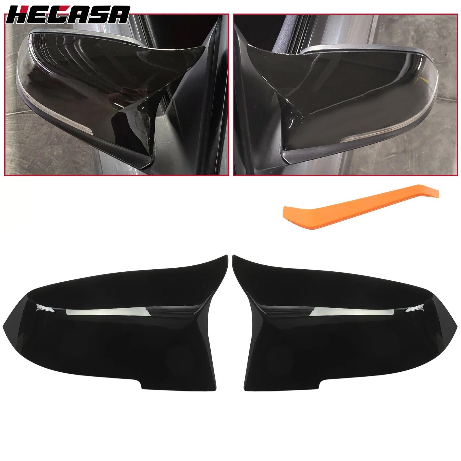 2x Gloss Black Side Mirror Cover Cap For BMW 3/4 SERIES F20 F21 F30 F32 F36 M3 2x Gloss Black Side Mirror Cover Cap For BMW 3/4 SERIES F20 F21 F30 F32 F36 M3