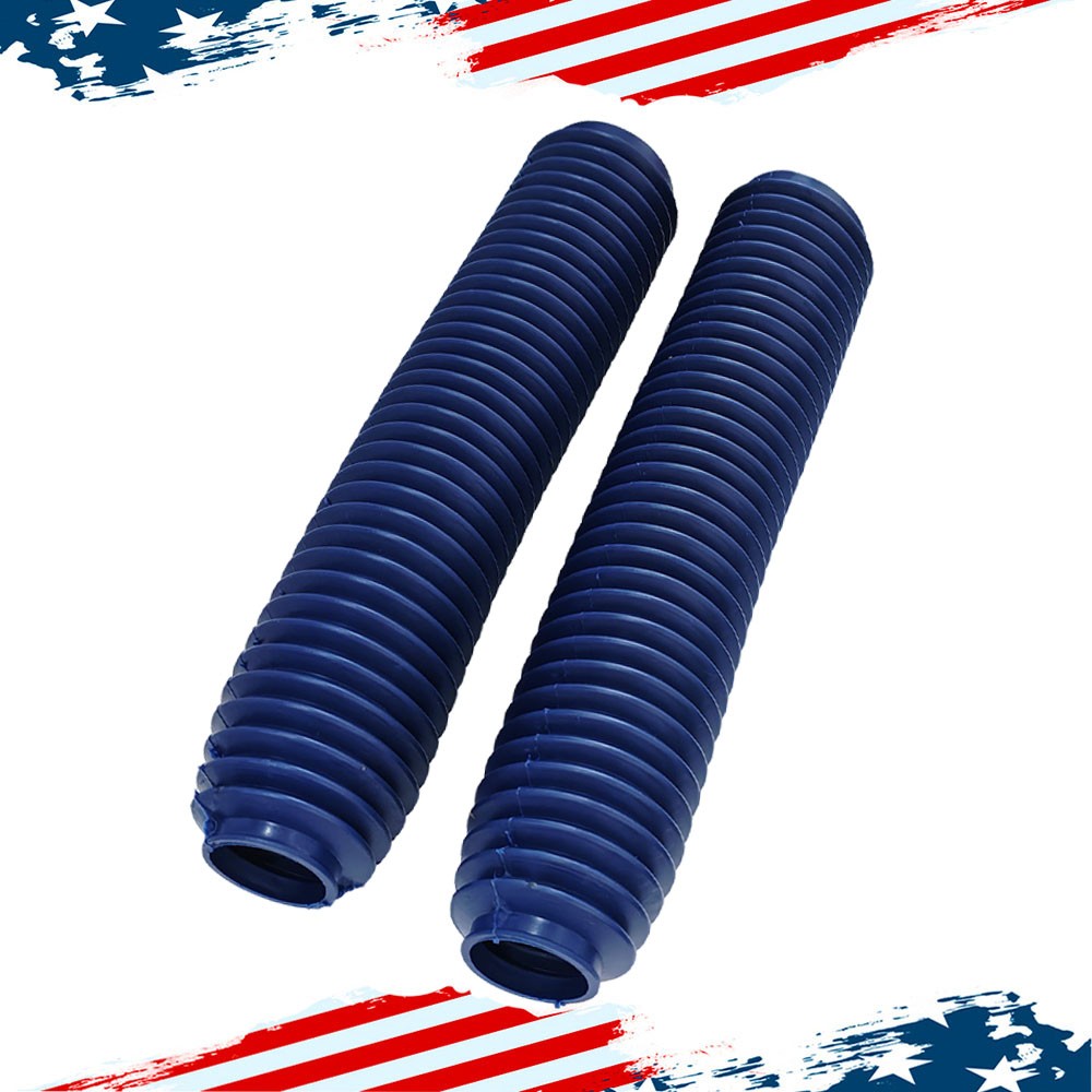 1 Pair Rubber Front Fork Dust Boots Gaiters Motorcycle Shock Absorber Covers