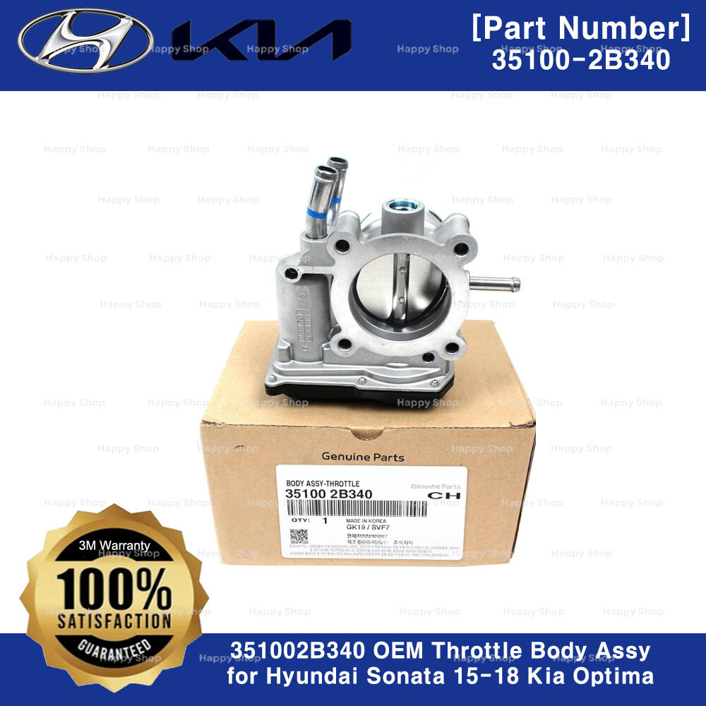 351002B340 Genuine OEM Throttle Body Assy for Hyundai Sonata 15-18 Kia Optima