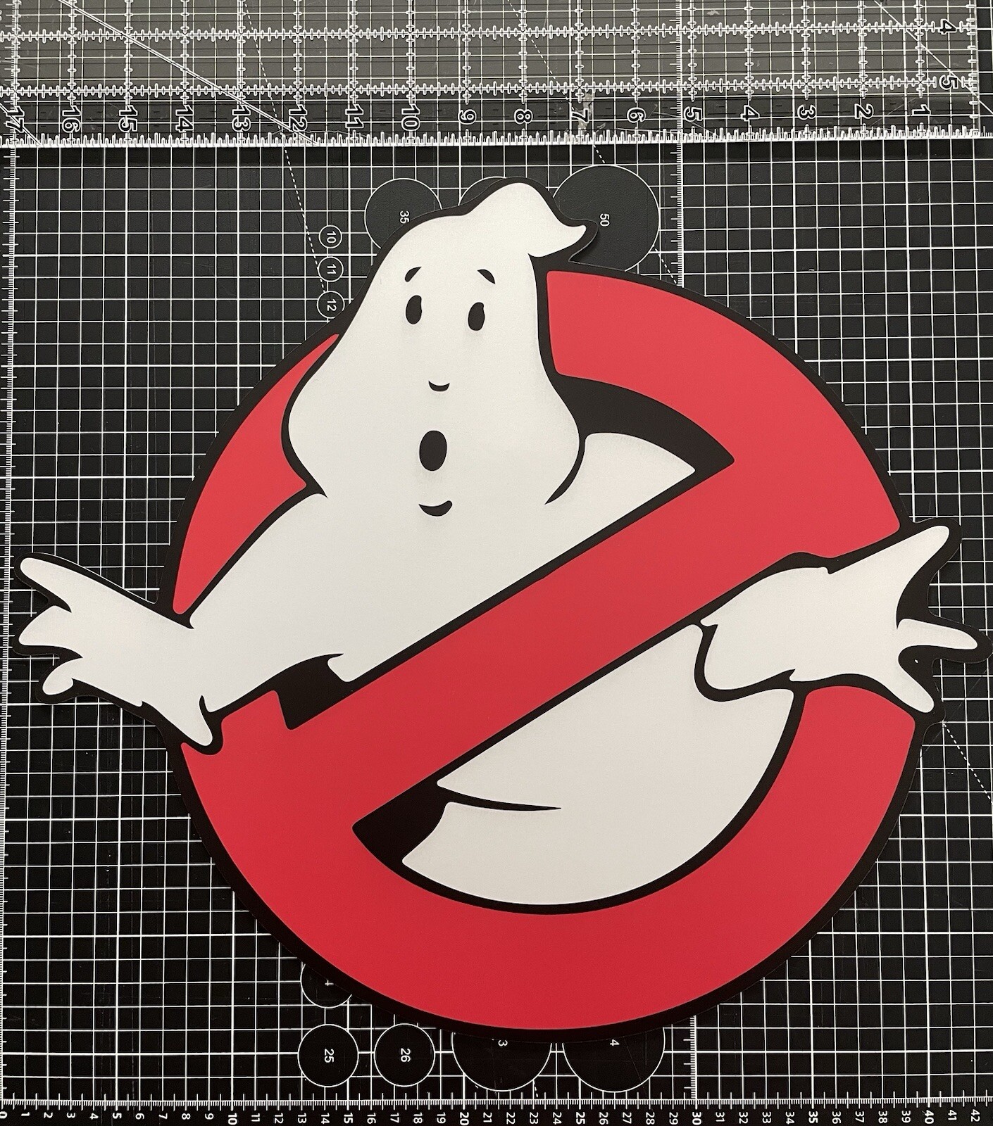 18” Ghostbusters Movie Ghost Logo 1 Removable Auto Decal MAGNET Made In USA