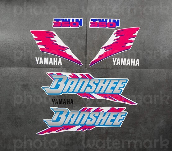 92' 1992 Yamaha Banshee Decals Stickers Quad Graphics 9pc kit YFZ350 ATV
