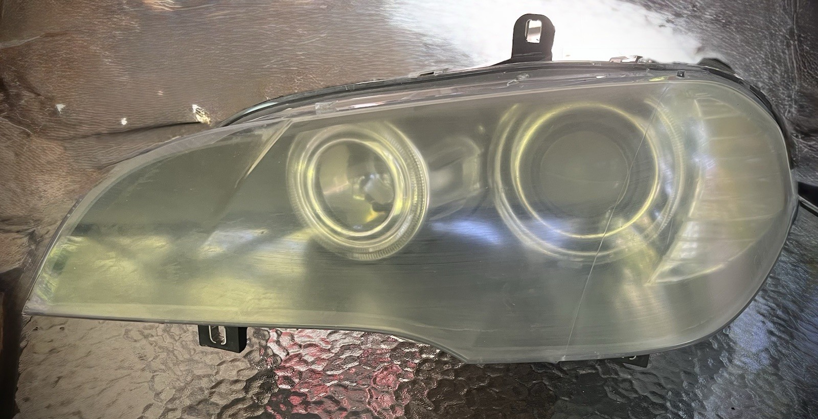 2009-2013 BMW X5 E70 X6 Headlight LH DRIVER w/ Bulbs & Modules OEM *DMG READ 2009-2013 BMW X5 E70 X6 Headlight LH DRIVER w/ Bulbs & Modules OEM *DMG READ