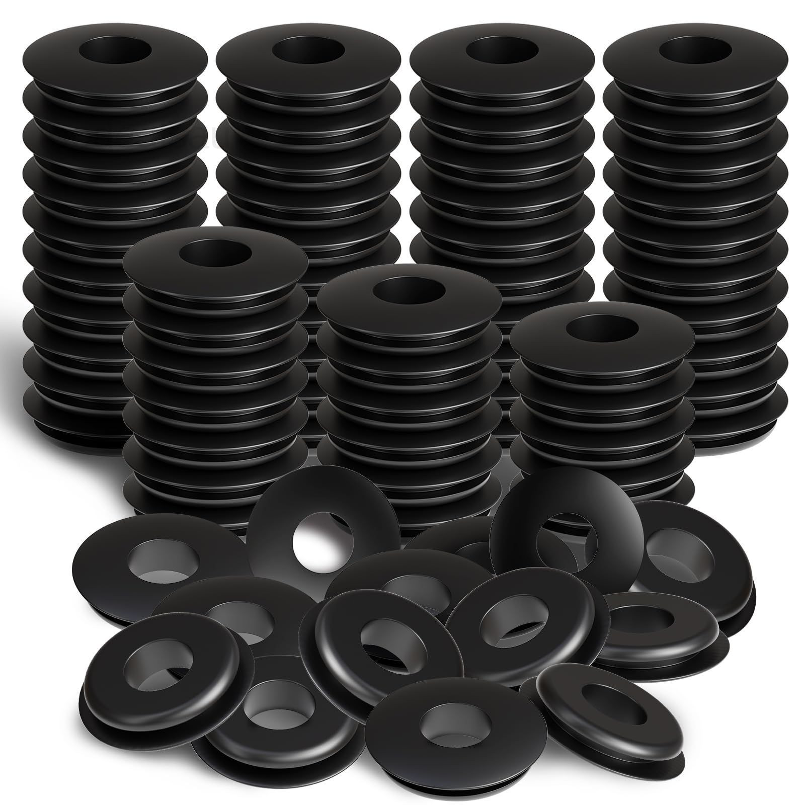 100pcs Glad Hand Seals Black Truck Rubber 1 inch