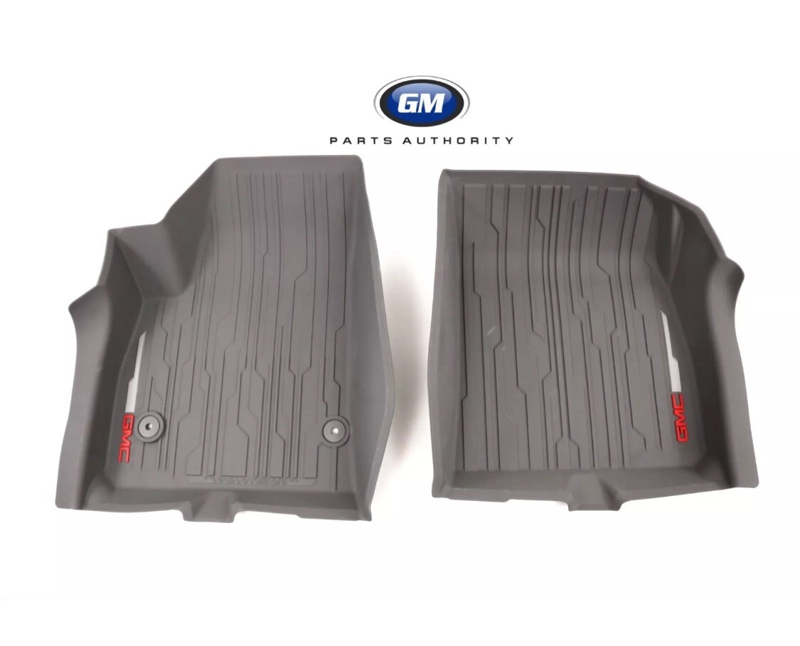 2017-2023 GMC Acadia Front 2nd 3rd Row Floor Liner Package Ash Gray OEM GM 2017-2023 GMC Acadia Front 2nd 3rd Row Floor Liner Package Ash Gray OEM GM