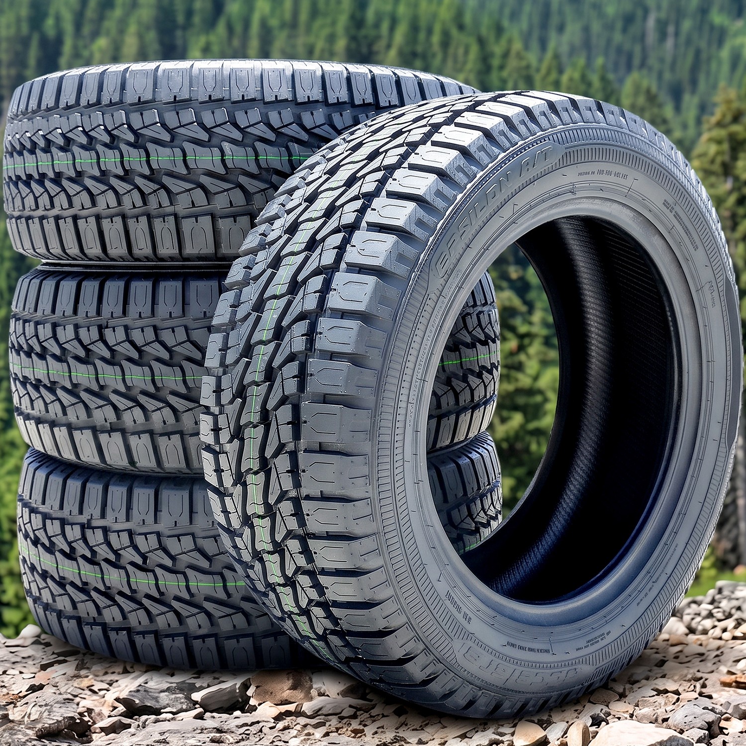 4 Accelera Epsilon AT 265/70R17 115S All Terrain Tires UTQG 600AA
